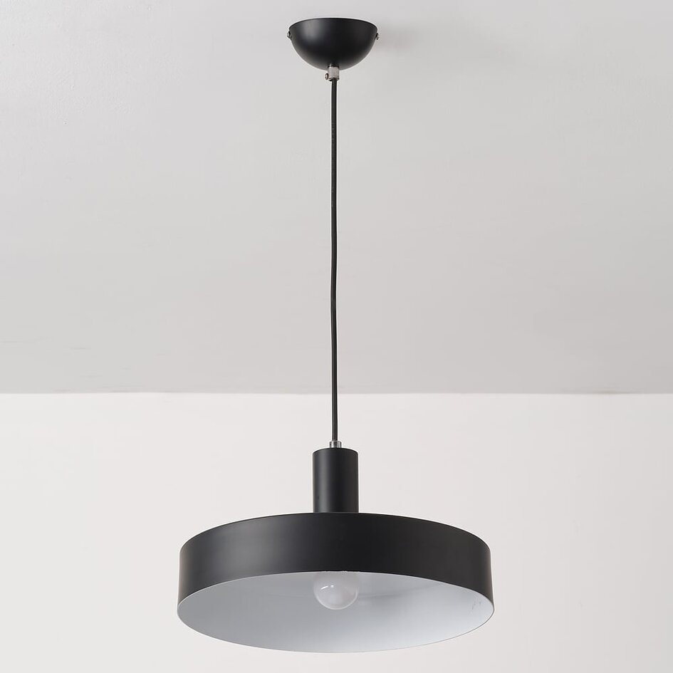 Suspension moderne noire mate - Bijou