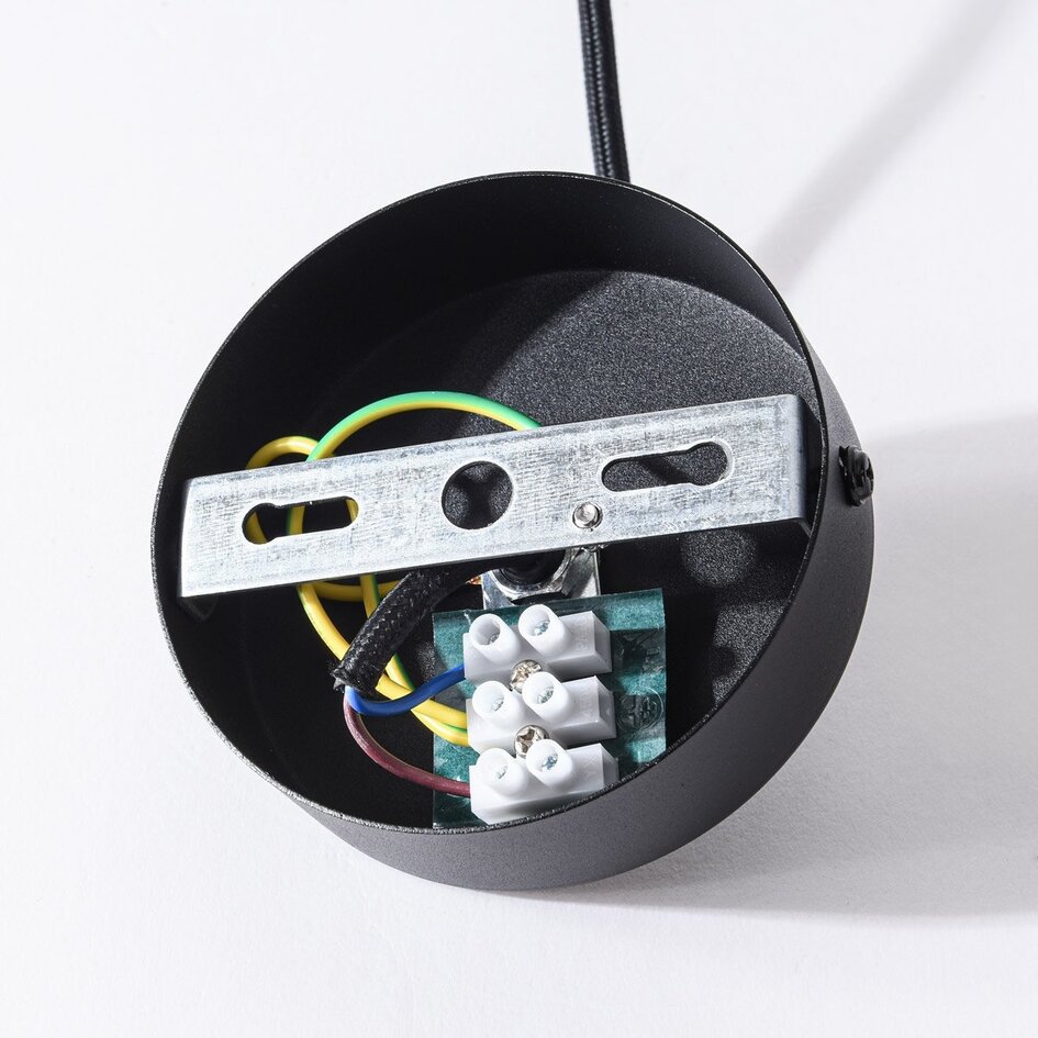Alimentation centrale double pour rail monophasé, noir ou blanc