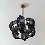 Suspension Celina - noir, aspect rotin