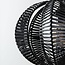 Suspension Celina - noir, aspect rotin