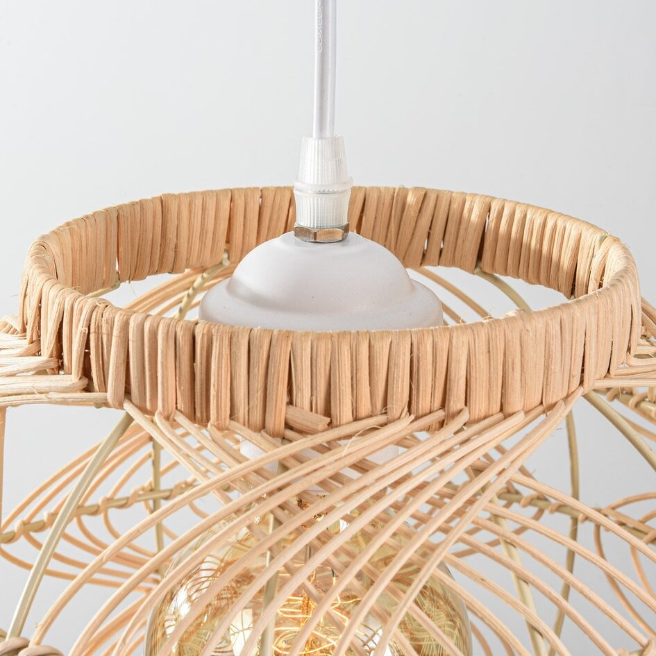 Suspension Cosma - rotin naturel