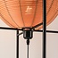 Lampadaire Alera aspect rotin - noir