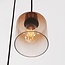 Suspension Pella à 3 lumières - abat-jour en verre brun dégradé