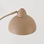 Lampadaire arc Arc avec abat-jour métallique - beige