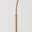 Lampadaire arc Arc avec abat-jour métallique - beige