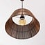 Suspension Tami - bronze chaud et abat-jour en bambou
