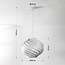 Suspension Perla - design superposé en fer blanc