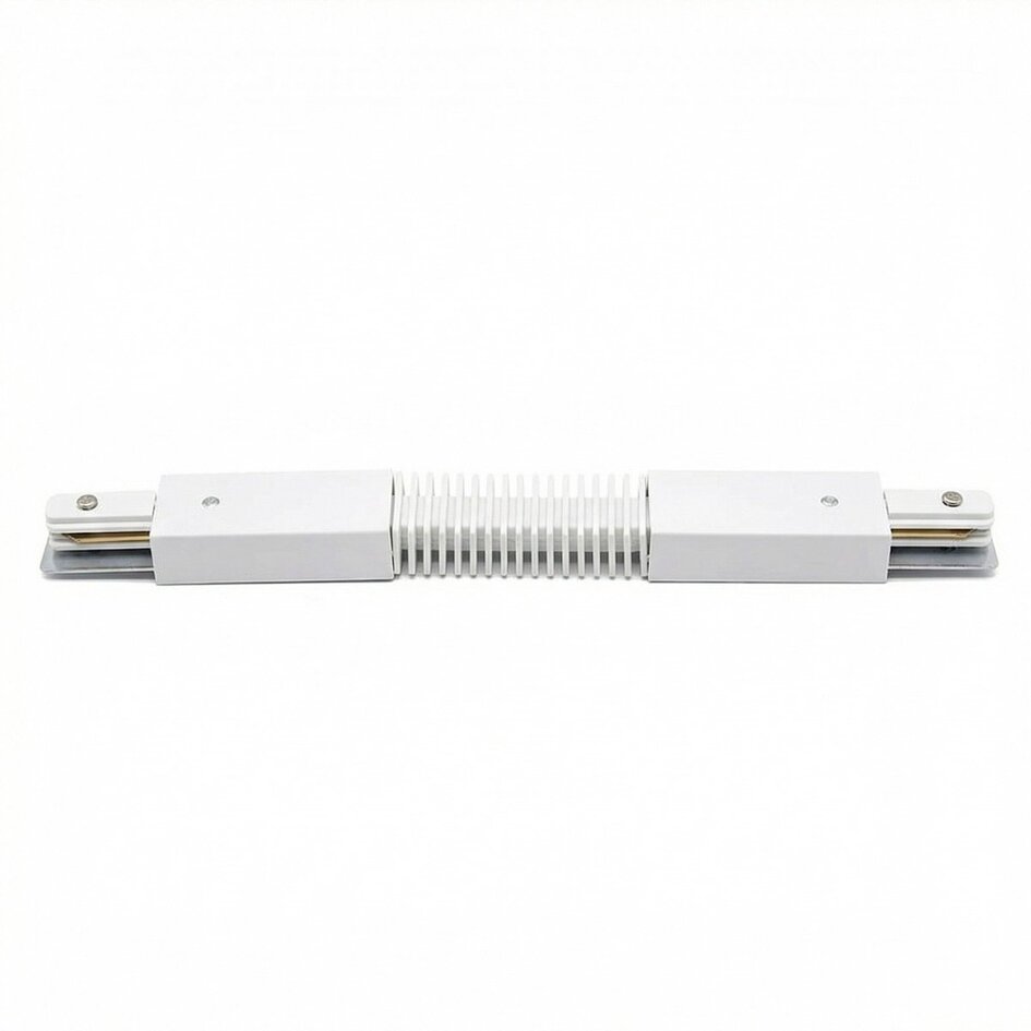 Connecteur flexible pour rail monophasé, blanc