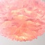 Suspension design Pluma en rose pâle avec plumes