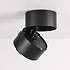 Spot en saillie Milou orientable avec dim-to-warm - noir