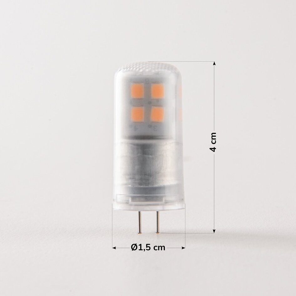 Ampoule LED G4 dimmable, mate 2,1 watts (2700K)