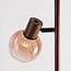 Lampadaire Duna 3 lumières à verre ombré brun