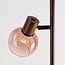 Lampadaire Duna avec verre ombré brun, 3 lumières