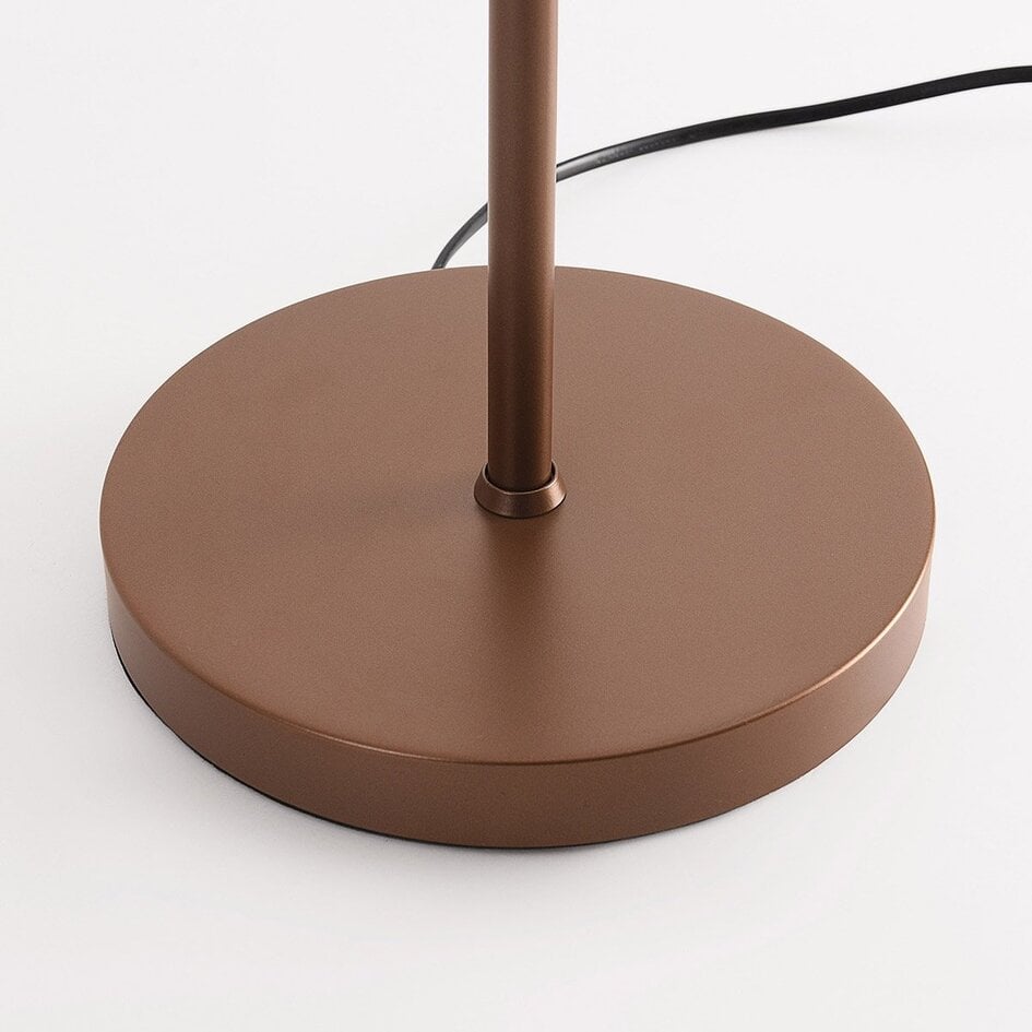 Lampadaire Duna avec verre ombré brun, 3 lumières