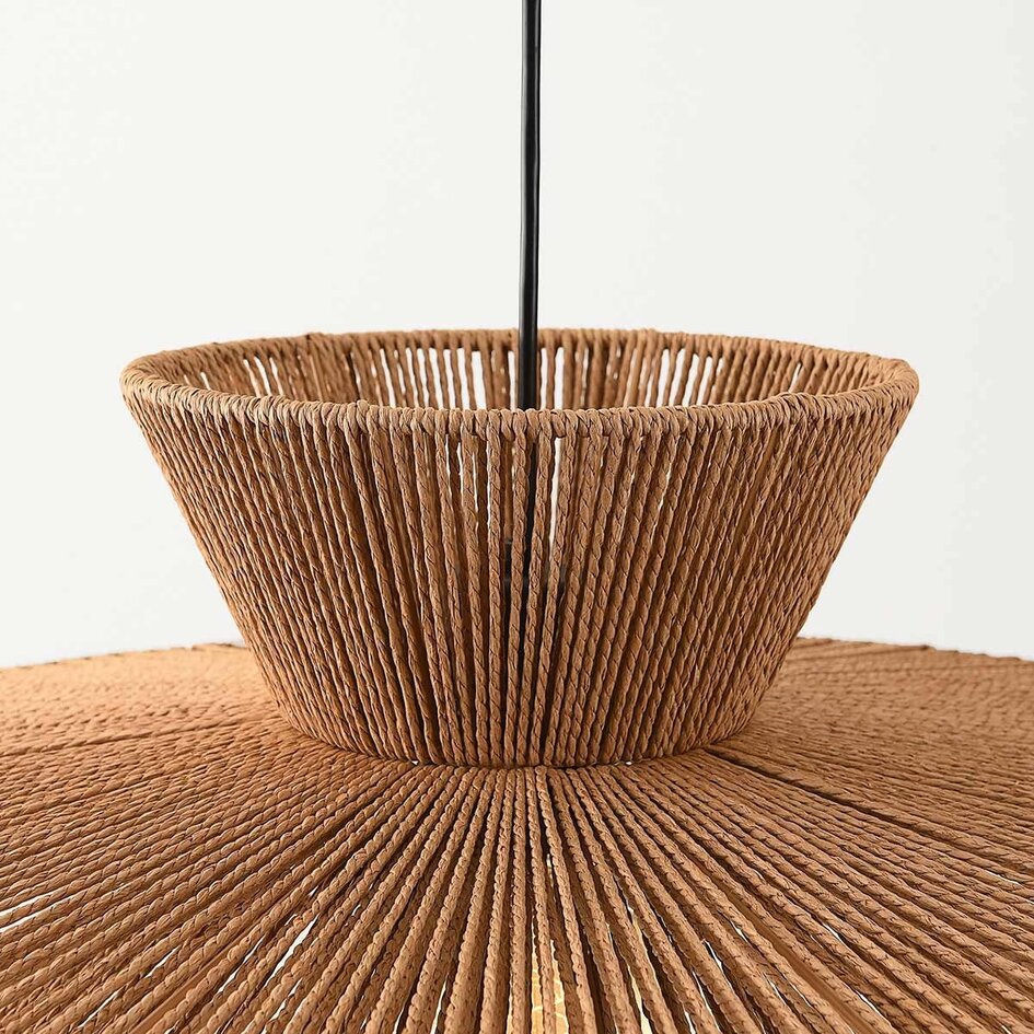 Suspension Ikera en corde de papier naturel Ø60 cm
