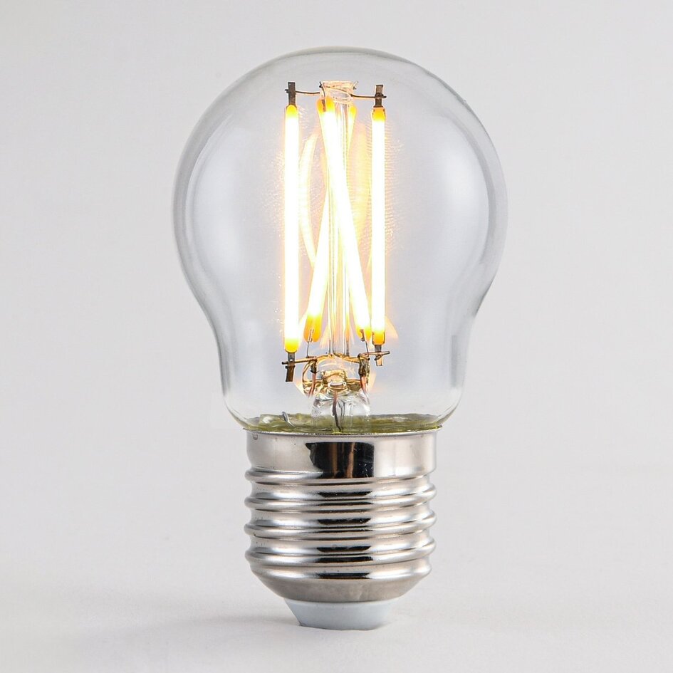 Ampoule 2,5W & 4,5W, 2200-2700K, verre clair Ø45, dim-to-warm