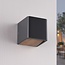 Applique murale extérieure Timber aspect bois - anthracite avec up & downlight intégré
