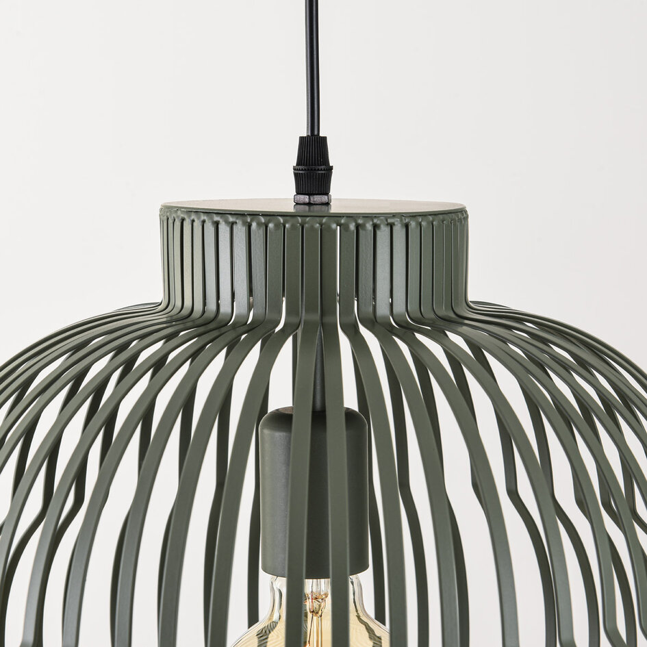Suspension Kavo en métal vert – Ø40 cm