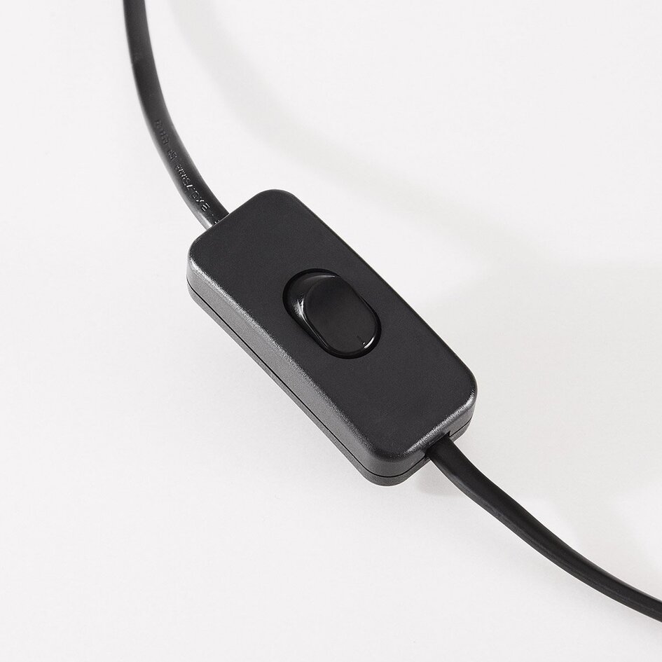 Lampe de table Arena en papier raphia avec pied métallique beige