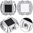 Spot solaire encastré au sol Parker argent - lot de 2