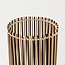 Lampadaire Lori en bambou noir et naturel