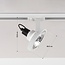 Spot sur rail monophasé Beam AR111, blanc