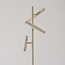 Lampadaire beige Zhan avec trois spots orientables et variateur tactile