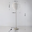 Lampadaire moderne Zhuo beige avec abat-jour en lin