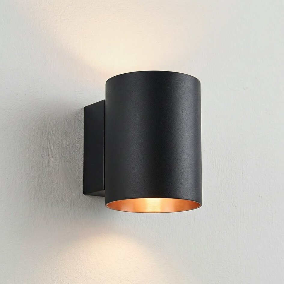 Applique moderne noire avec intérieur doré - Jen