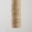 Suspension Oreno à 4 lumières - travertin (pierre naturelle) et bois, ampoules incluses