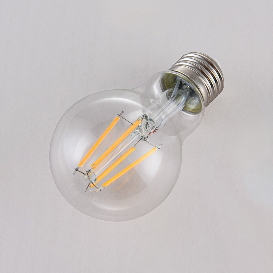 Ampoule à filament 4,5W & 7W, 2700K, verre clair Ø60, dimmable à 3 niveaux