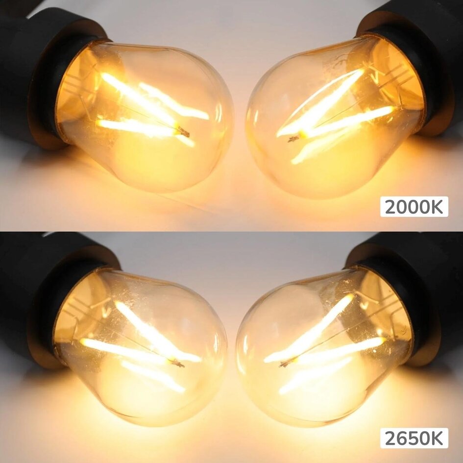 Ampoules à filament blanc chaud, à intensité variable - 3 watts