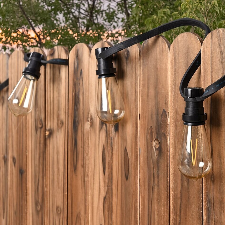 Kit guirlande guinguette avec ampoules à filament de 2,5W Ø60 : option dimmable