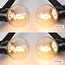 Ampoule à piquer dimmable 2 watts, filament triangulaire fumé (sans E27)