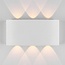 Applique murale extérieure moderne Sena - blanche avec LED intégrée