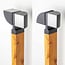 Lampe d'extérieur sur pied Xenia aspect bois à LED intégrée