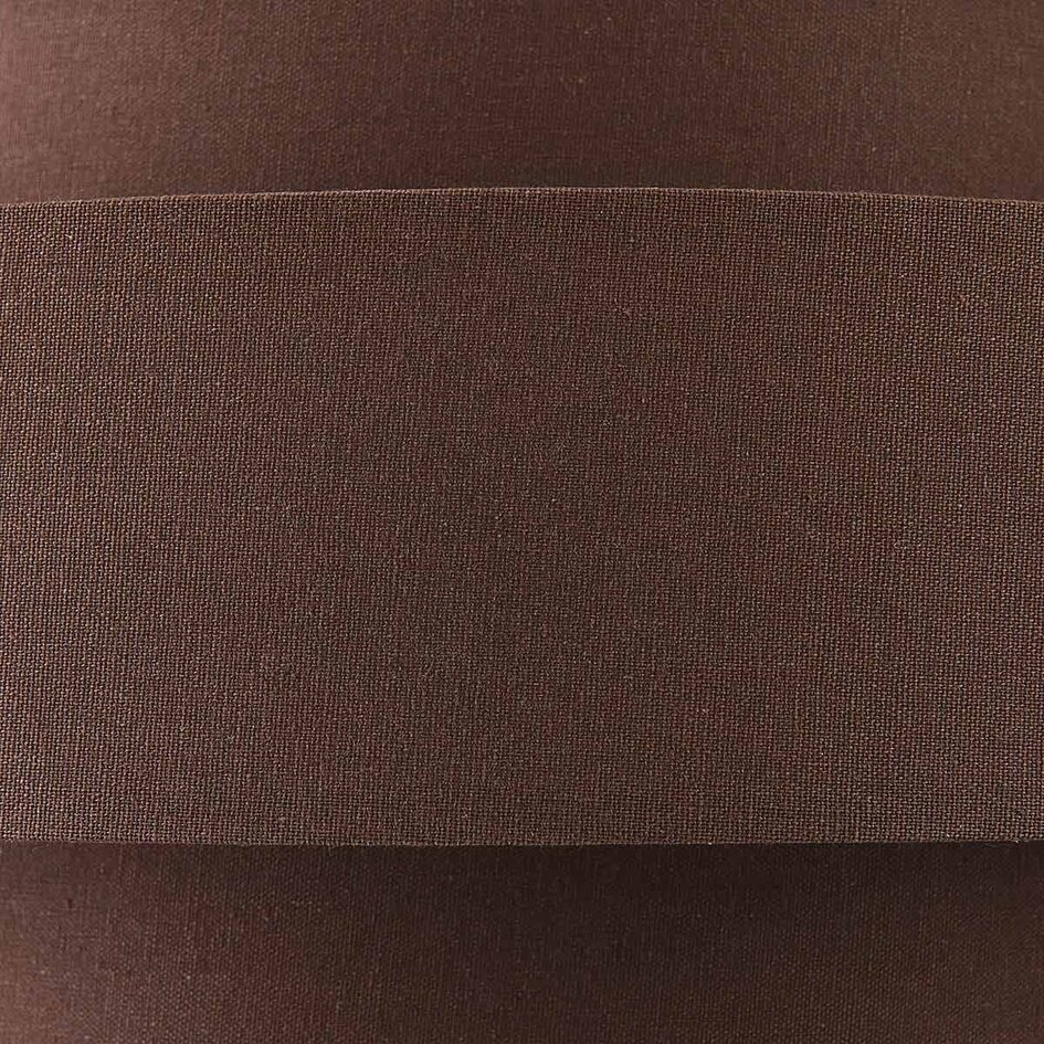 Suspension Zavon avec abat-jour en tissu superposé marron foncé