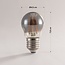 Ampoule LED E27, Ø45mm, 4,5W, 1800K, verre fumé, dimmable à 3 niveaux