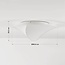 Plafonnier Korena - forme fluide et abat-jour aspect soie, blanc