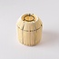 Abat-jour aspect rotin pour guirlande guinguette, beige sable