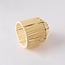 Abat-jour aspect rotin pour guirlande guinguette, beige sable