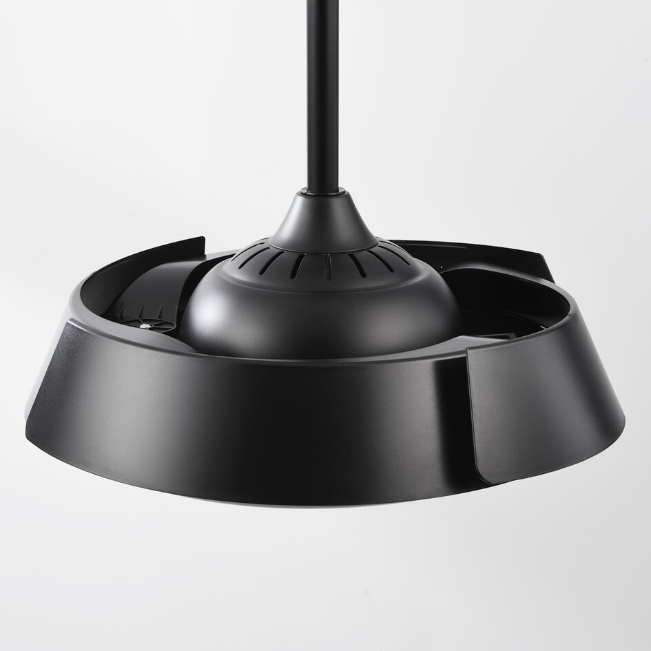 Ventilateur de plafond noir avec source lumineuse intégrée - Ventu