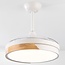 Ventilateur de plafond avec LEDs intégrées et détails effet bois - Vjetar