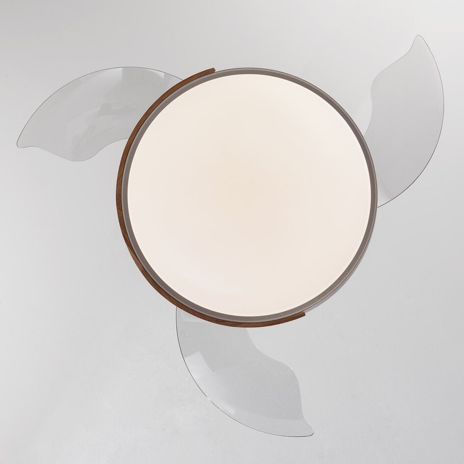 Ventilateur de plafond Vjetar avec LED intégrée et pales escamotables - blanc