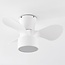 Ventilateur de plafond compact Vejas avec LED intégrée - blanc