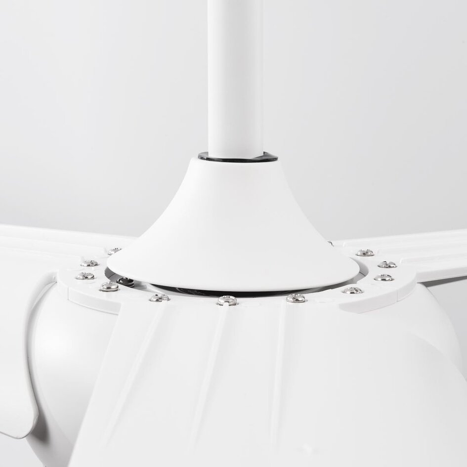 Ventilateur de plafond blanc avec LED et télécommande - Angin