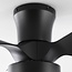 Ventilateur de plafond compact Vejas - noir, température de couleur réglable