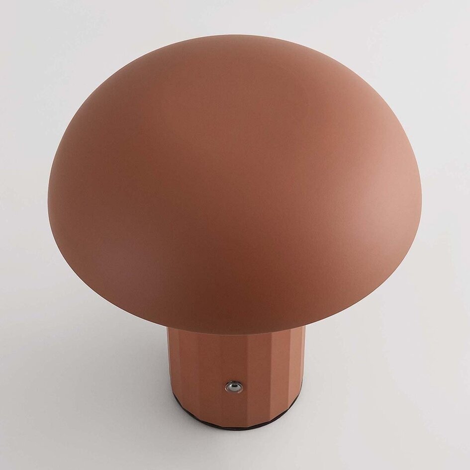Lampe de table sans fil Noma marron moka avec lumière dimmable et réglable