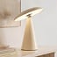 Lampe à poser rechargeable Ariso avec variateur tactile et lumière réglable - crème