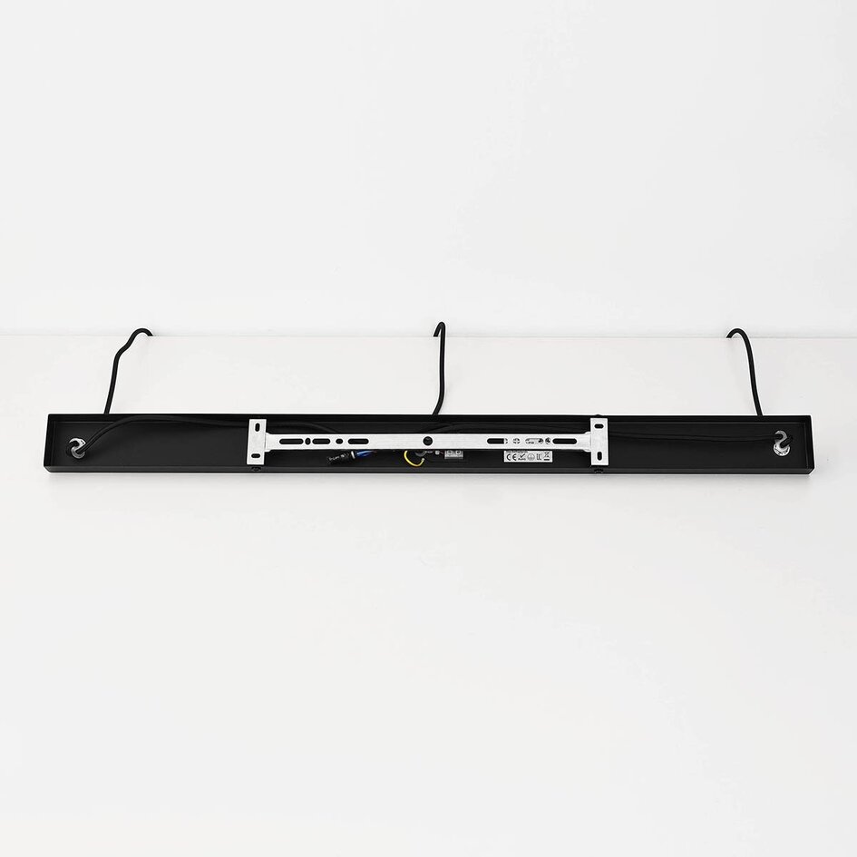 Suspension moderne Nobles noir avec métal doré, 3 lumières